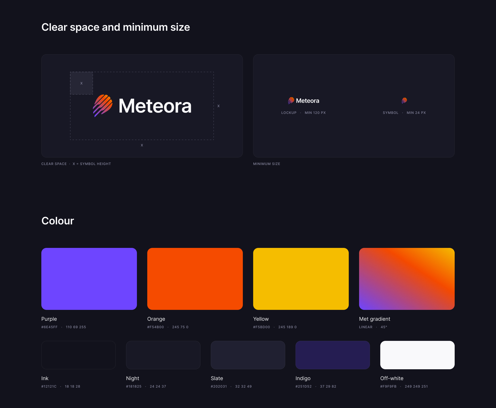 Clearspace + colour