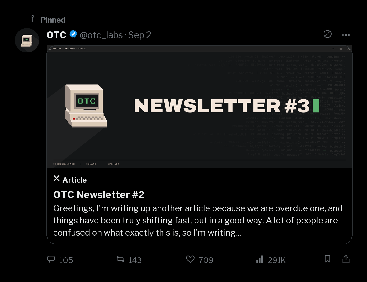 Tweet + newsletter